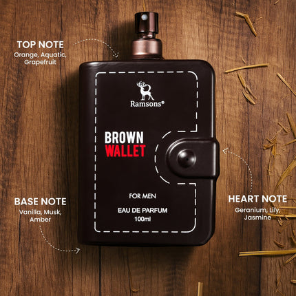 Ramsons Brown Wallet Eau De Parfum 100ml