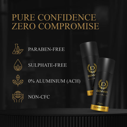 Denver Hamilton Caliber Deodorant Body Spray for Men 150ml