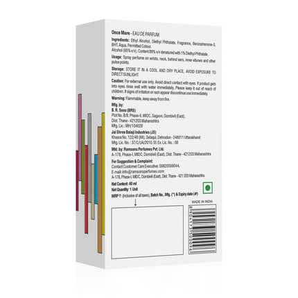 Ramsons Once More Eau De Parfum 40ml