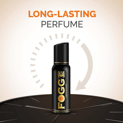FOGG Black Fresh Woody Fragrance Body Spray for Men 120ml