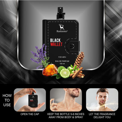 Ramsons Black Wallet Eau De Parfum 100ml
